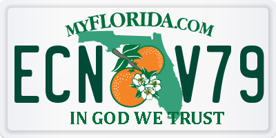 FL license plate ECNV79
