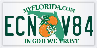 FL license plate ECNV84