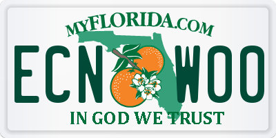 FL license plate ECNW00