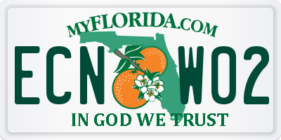 FL license plate ECNW02