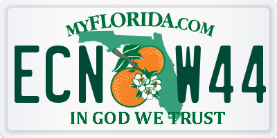FL license plate ECNW44