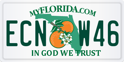 FL license plate ECNW46