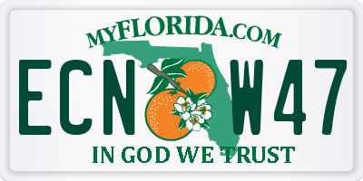 FL license plate ECNW47