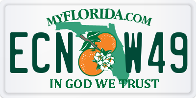 FL license plate ECNW49