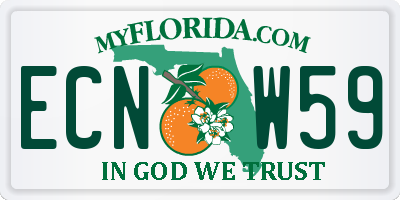 FL license plate ECNW59