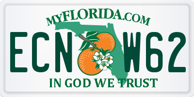 FL license plate ECNW62