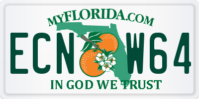 FL license plate ECNW64