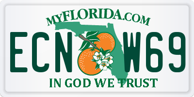 FL license plate ECNW69