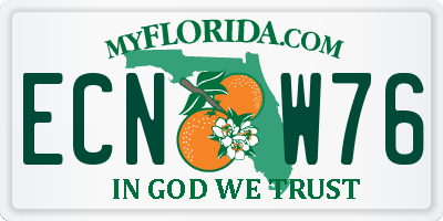 FL license plate ECNW76