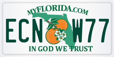 FL license plate ECNW77