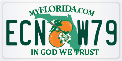 FL license plate ECNW79