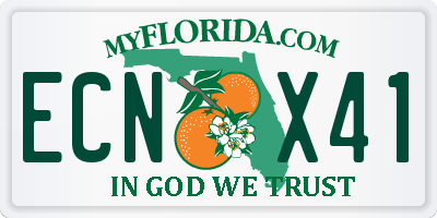 FL license plate ECNX41
