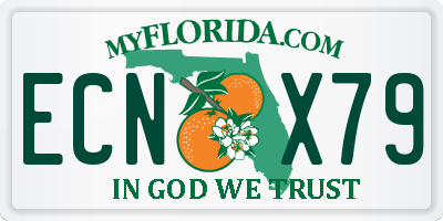 FL license plate ECNX79
