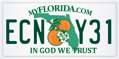 FL license plate ECNY31