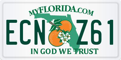FL license plate ECNZ61