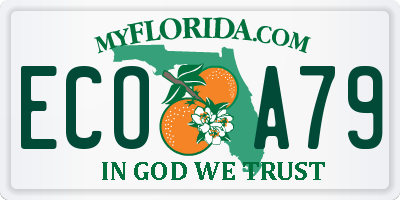 FL license plate ECOA79