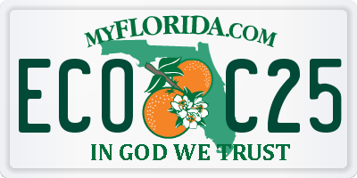 FL license plate ECOC25
