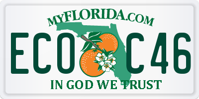 FL license plate ECOC46