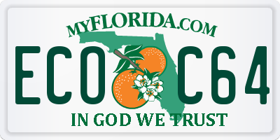 FL license plate ECOC64