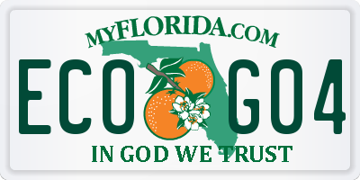 FL license plate ECOG04