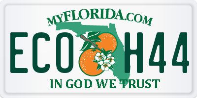FL license plate ECOH44