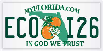 FL license plate ECOI26