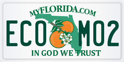 FL license plate ECOM02
