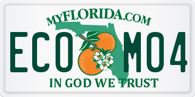 FL license plate ECOM04