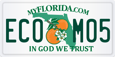 FL license plate ECOM05