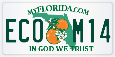 FL license plate ECOM14