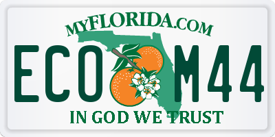 FL license plate ECOM44