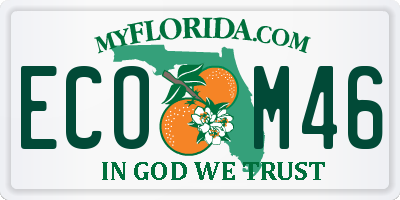 FL license plate ECOM46
