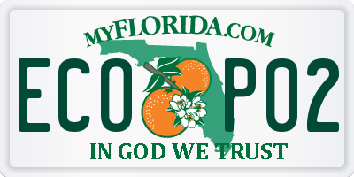 FL license plate ECOP02
