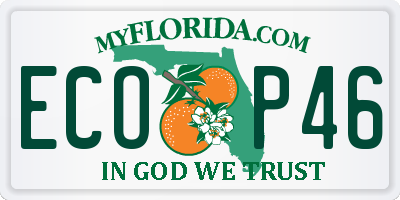 FL license plate ECOP46