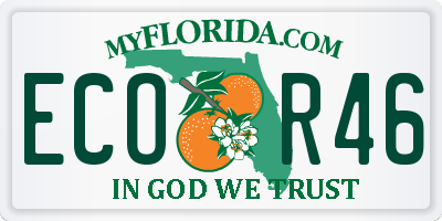 FL license plate ECOR46