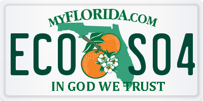 FL license plate ECOS04