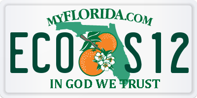 FL license plate ECOS12