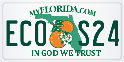 FL license plate ECOS24