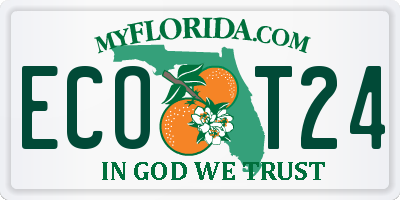 FL license plate ECOT24
