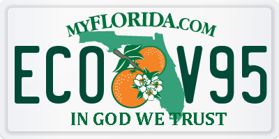 FL license plate ECOV95