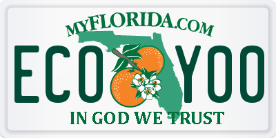 FL license plate ECOY00