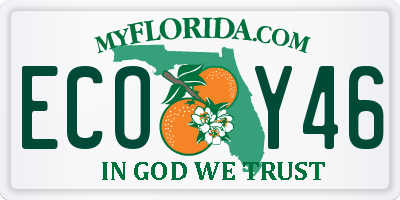 FL license plate ECOY46
