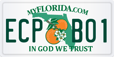 FL license plate ECPB01