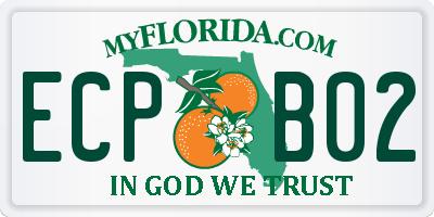 FL license plate ECPB02