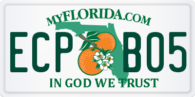 FL license plate ECPB05
