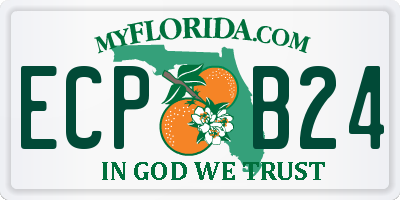 FL license plate ECPB24