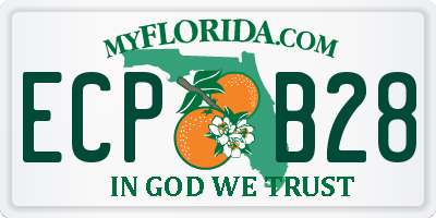 FL license plate ECPB28