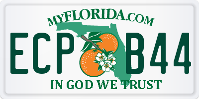 FL license plate ECPB44