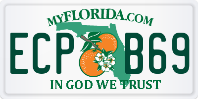 FL license plate ECPB69