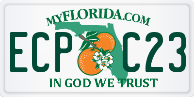 FL license plate ECPC23